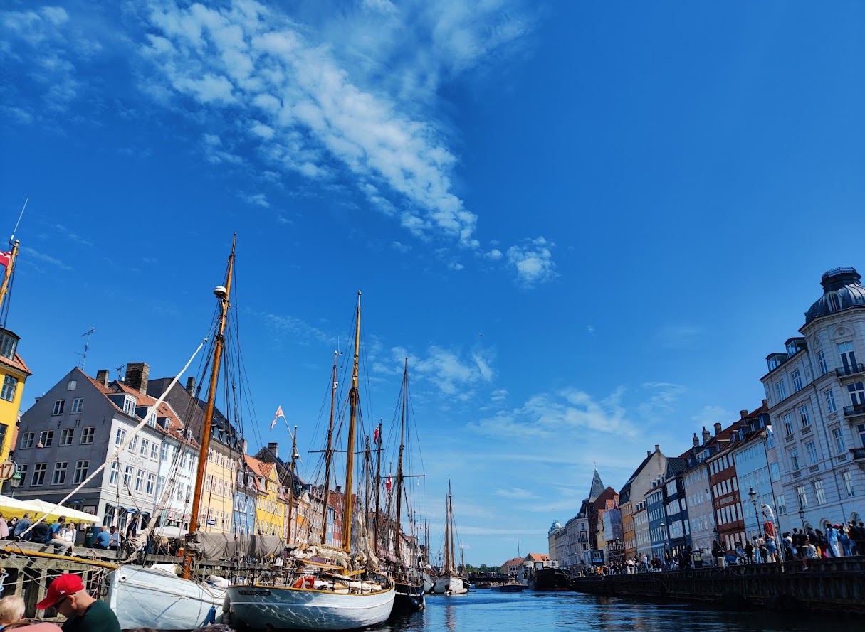 Boats along a Copenhagen canal