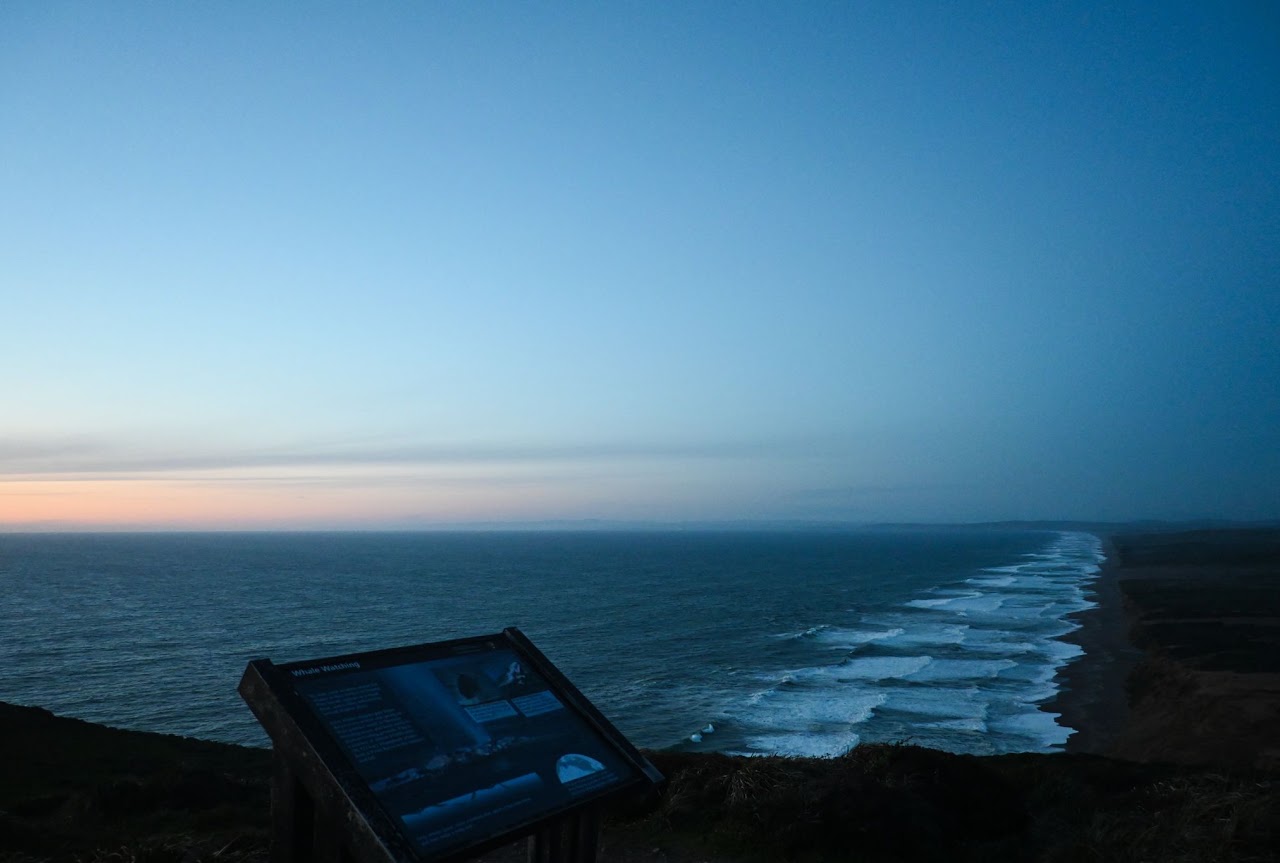 Sunset above the Pacific Ocean