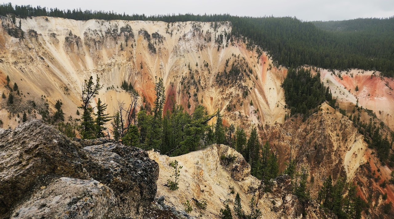 Cliffside landscape in warm afternoon light
