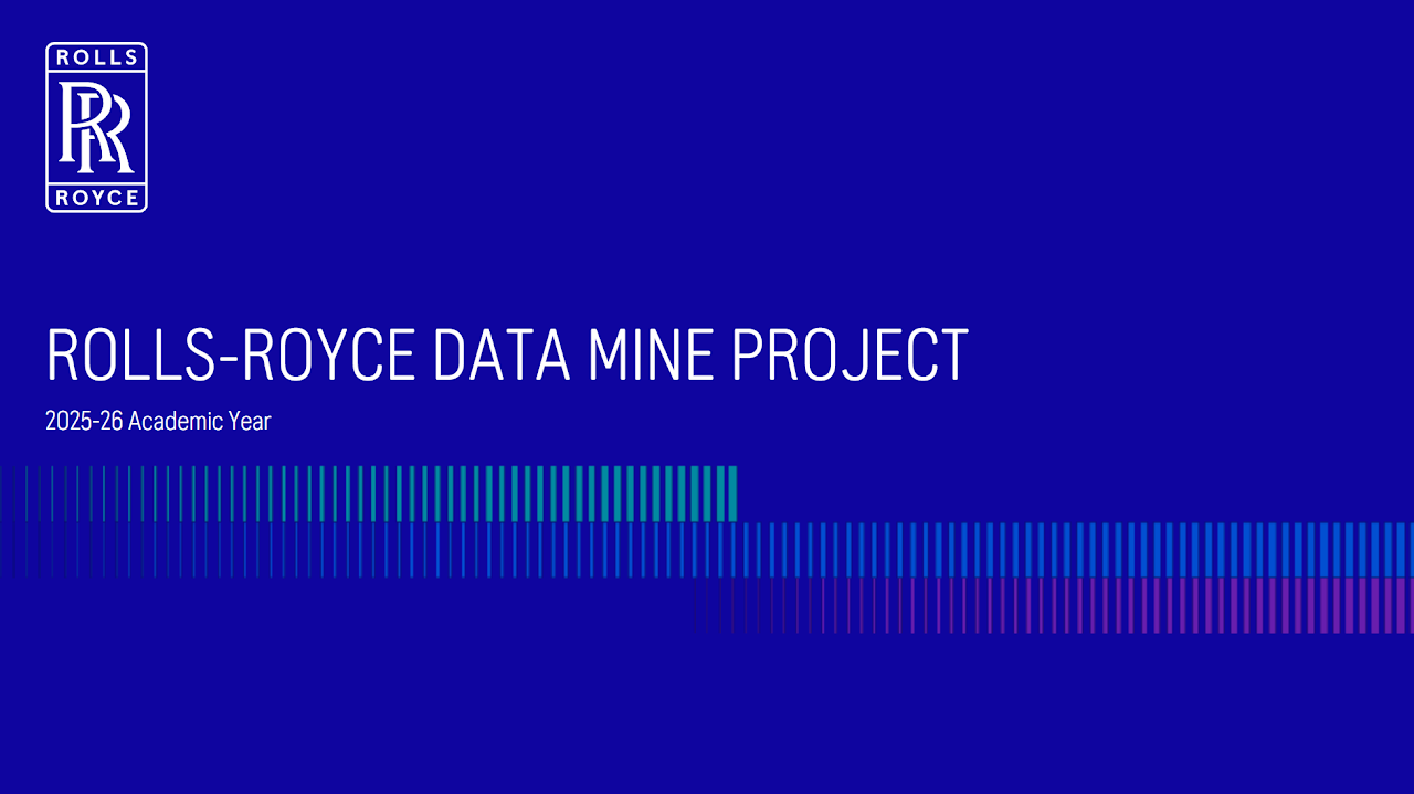 Rolls-Royce Data Mine project title slide